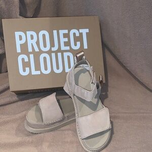 Project Cloud Bronzestar Platform Sandal in Wheat